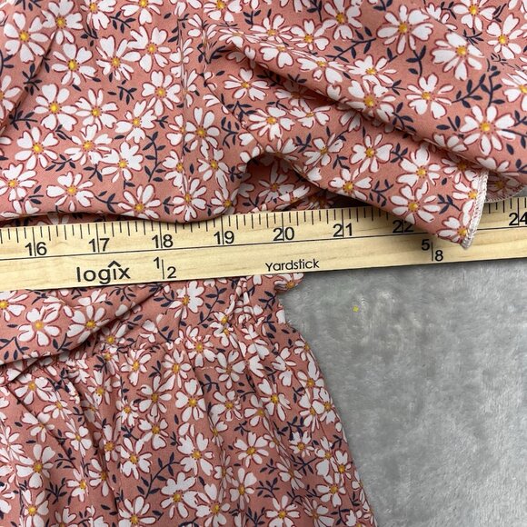 Daisy‎ Floral Maxi Dress Size 3XL Faux Wrap Flirty Flutter sleeve Cottage Garden - Picture 8 of 8